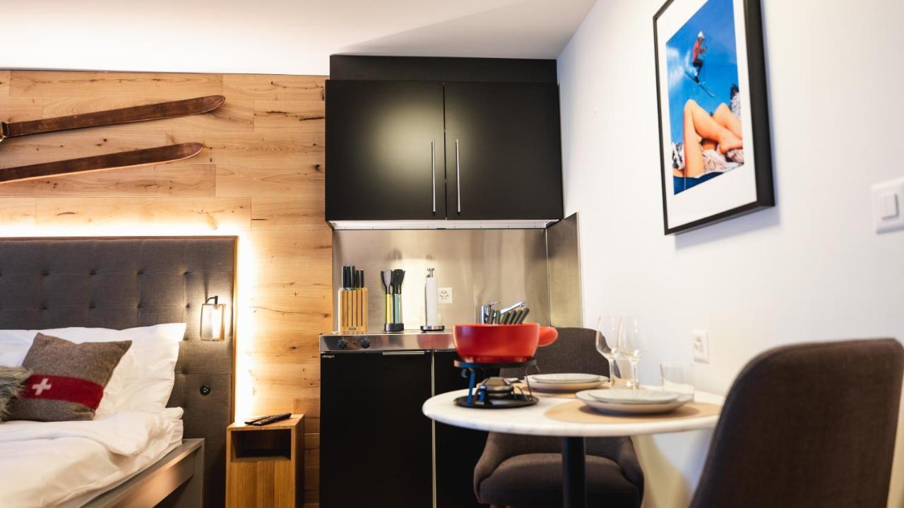 Wunderstay Alpine 403 Centric Studio Balcony/View 达沃斯 外观 照片